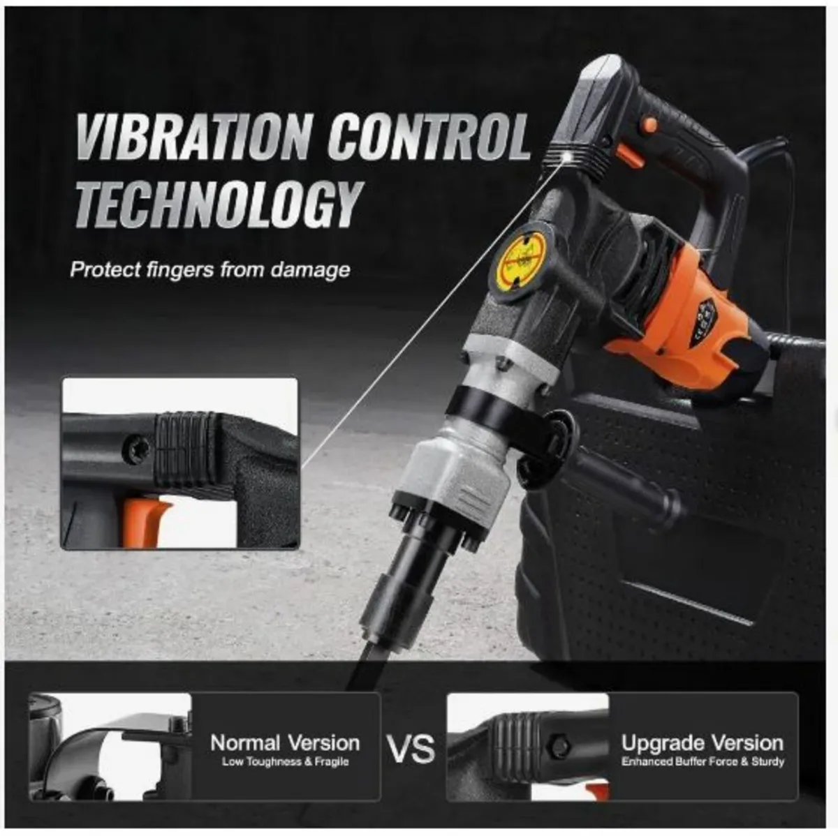 Demolition Jack Hammer Concrete Breaker 1600W - Image 3