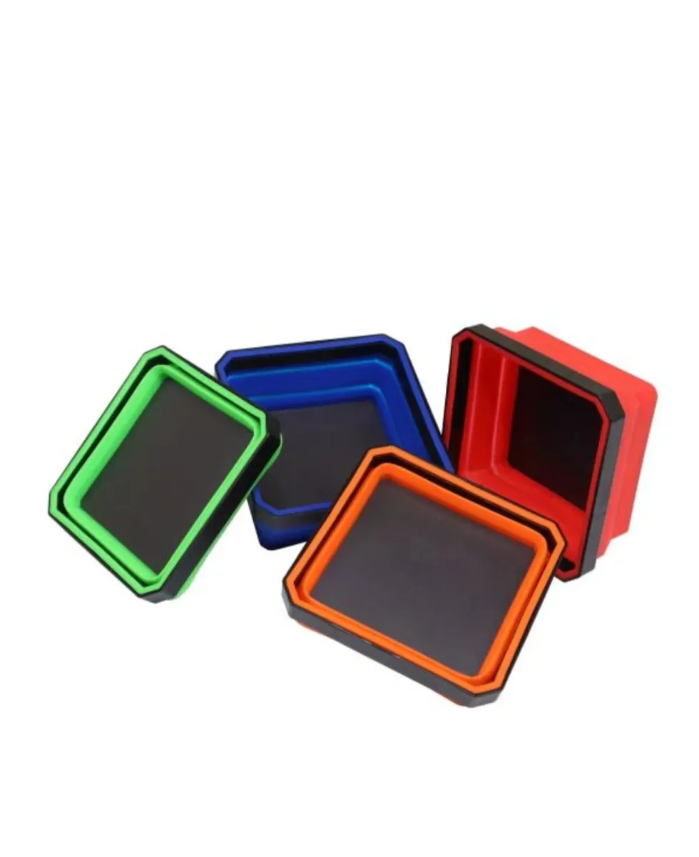 SET OF 4 COLLASPABLE MAGNETIC PART TRAYS