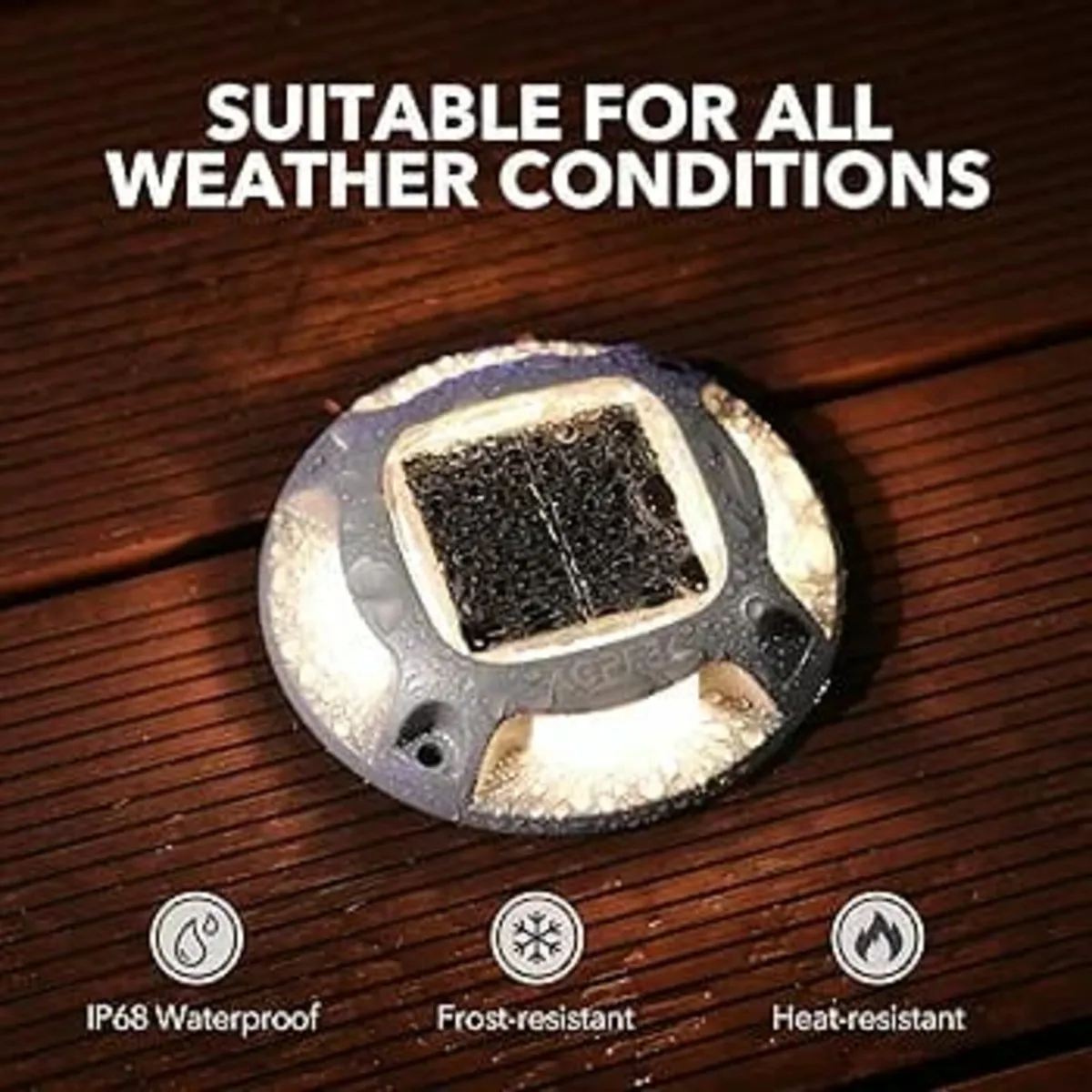 Driveway Lights Outdoor, 8 Pack Solar Deck Lights - Image 3