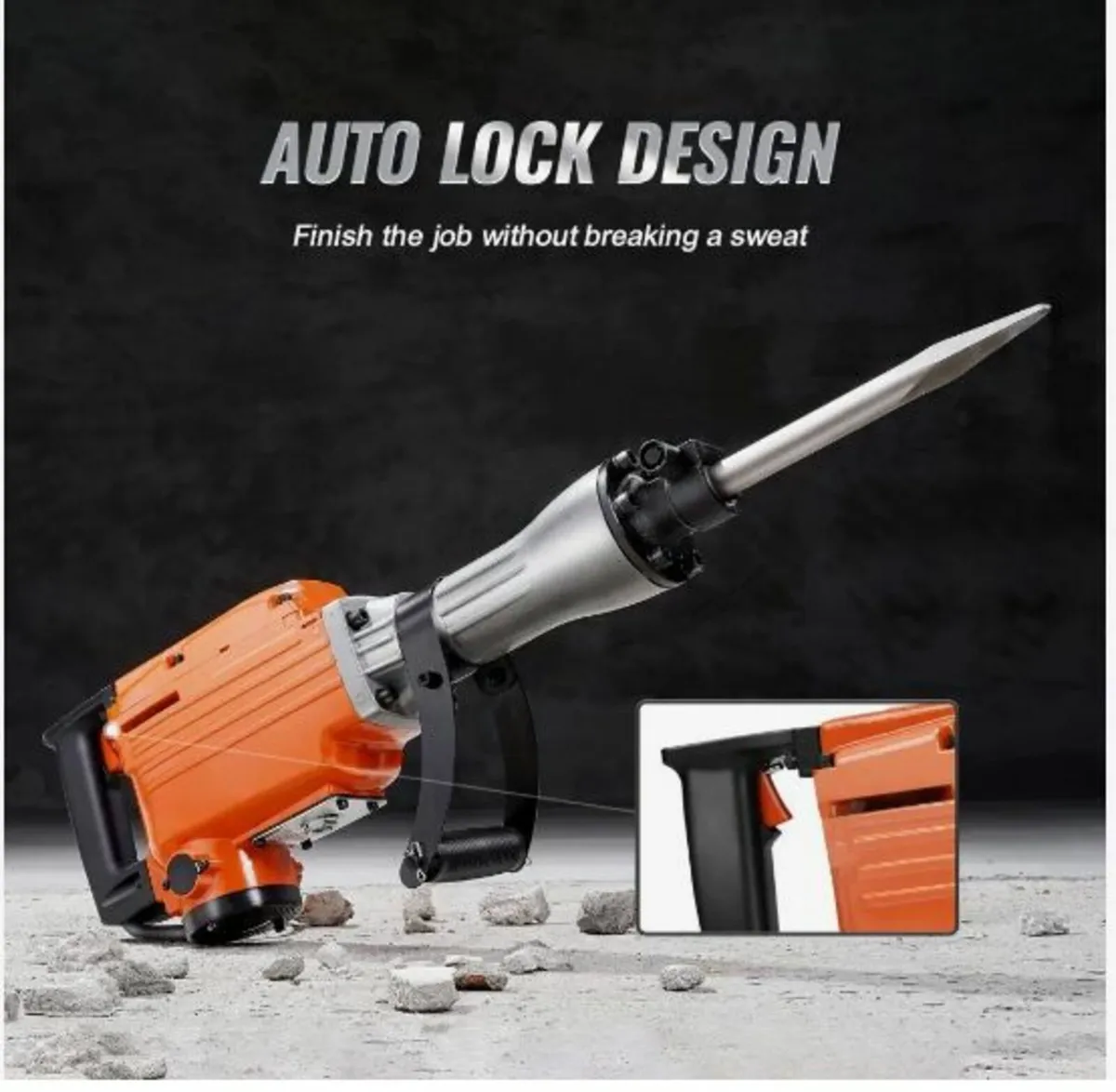 Demolition Jack Hammer Concrete Breaker 2200W - Image 3