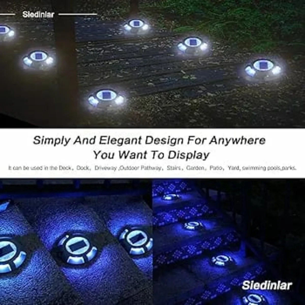 Deck Lights Outdoor Solar Decking Lights Solar Pow - Image 2