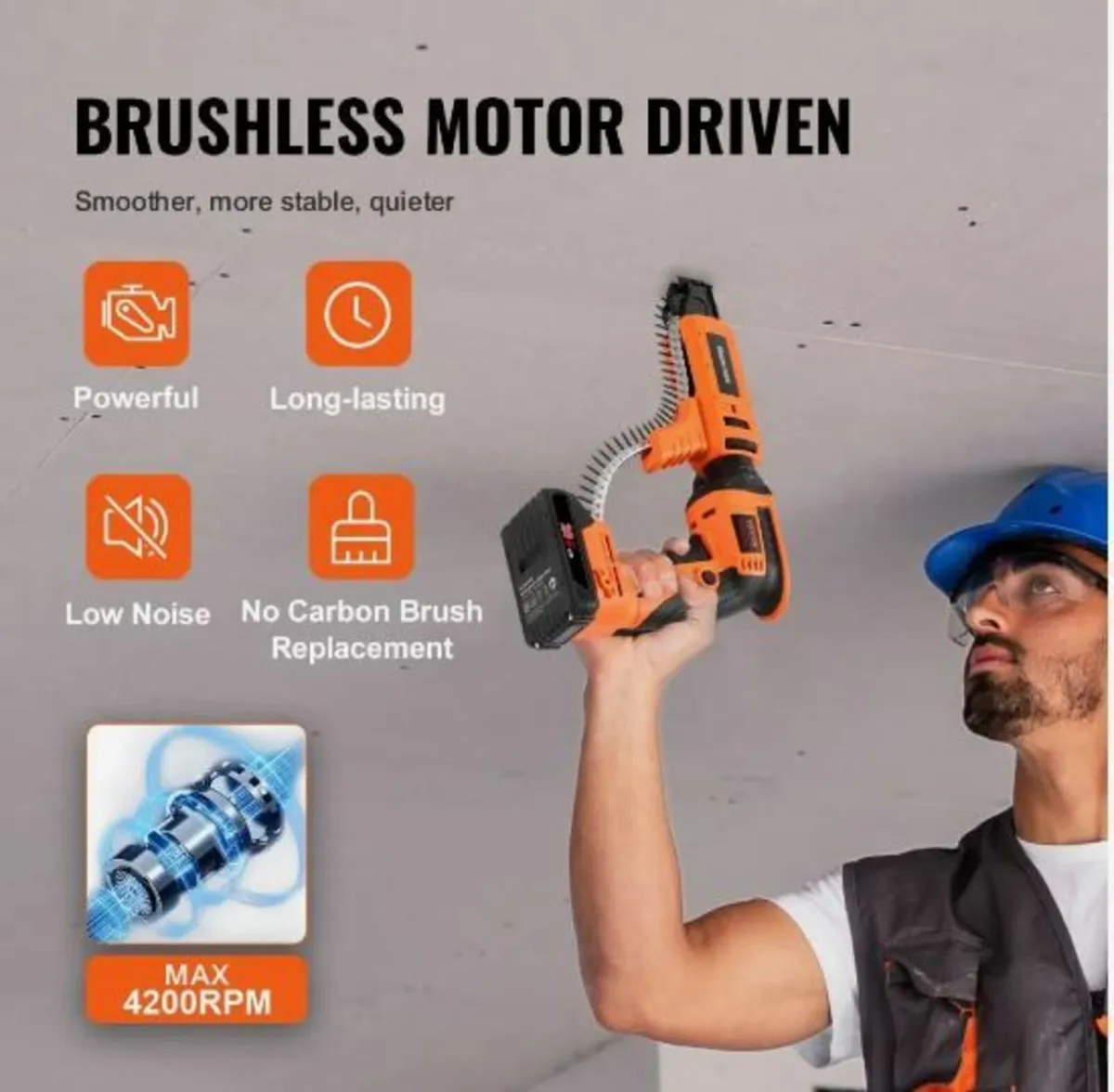Drywall Screw Gun Auto-Feed, 20V Max Collated - Image 3