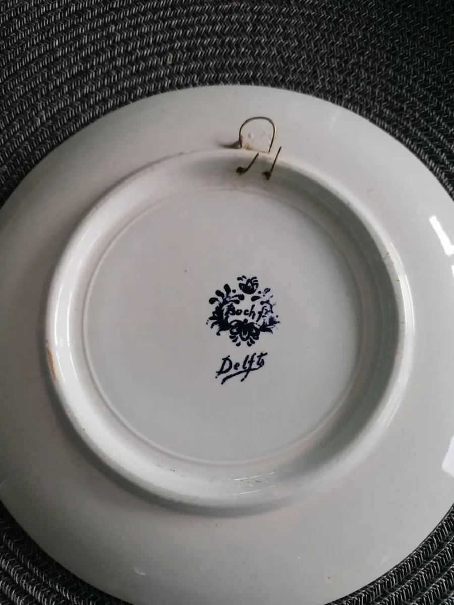 Vintage Royal Sphinx by Boch "Delft" Wall Plate - Image 2