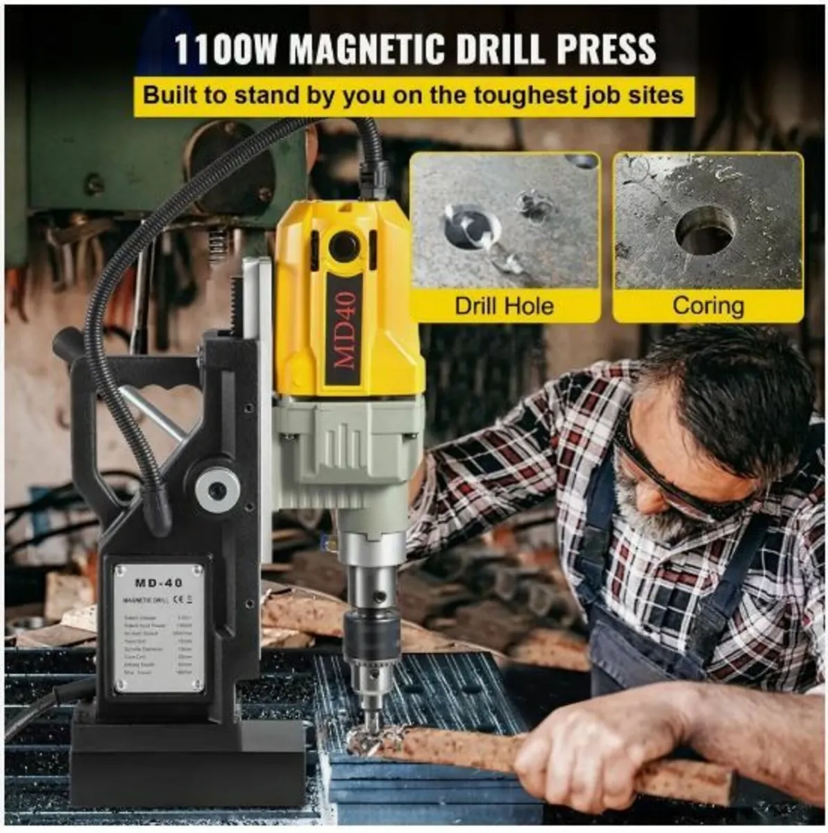 Magnetic Drill, 1100W 4 cm Boring Diameter - Image 2