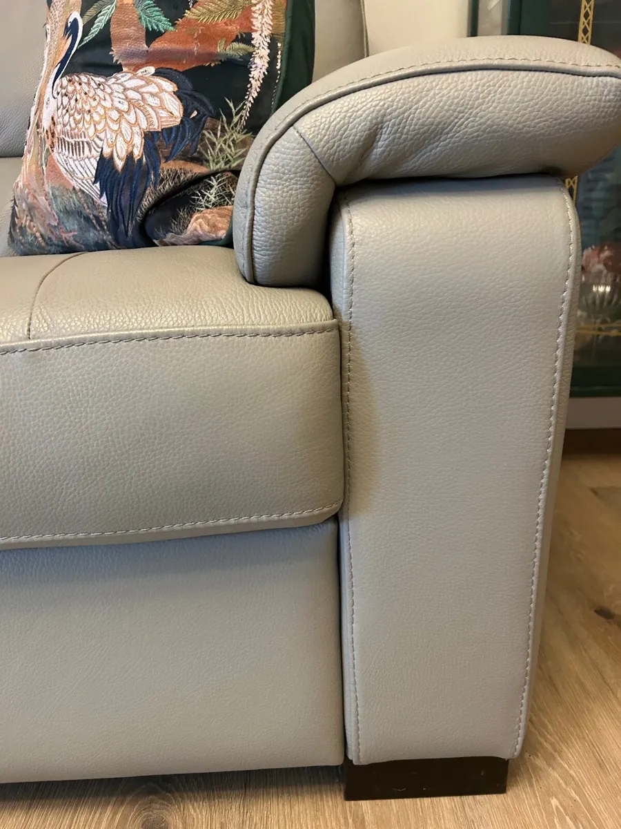 Italian Leather Sofa - Image 1