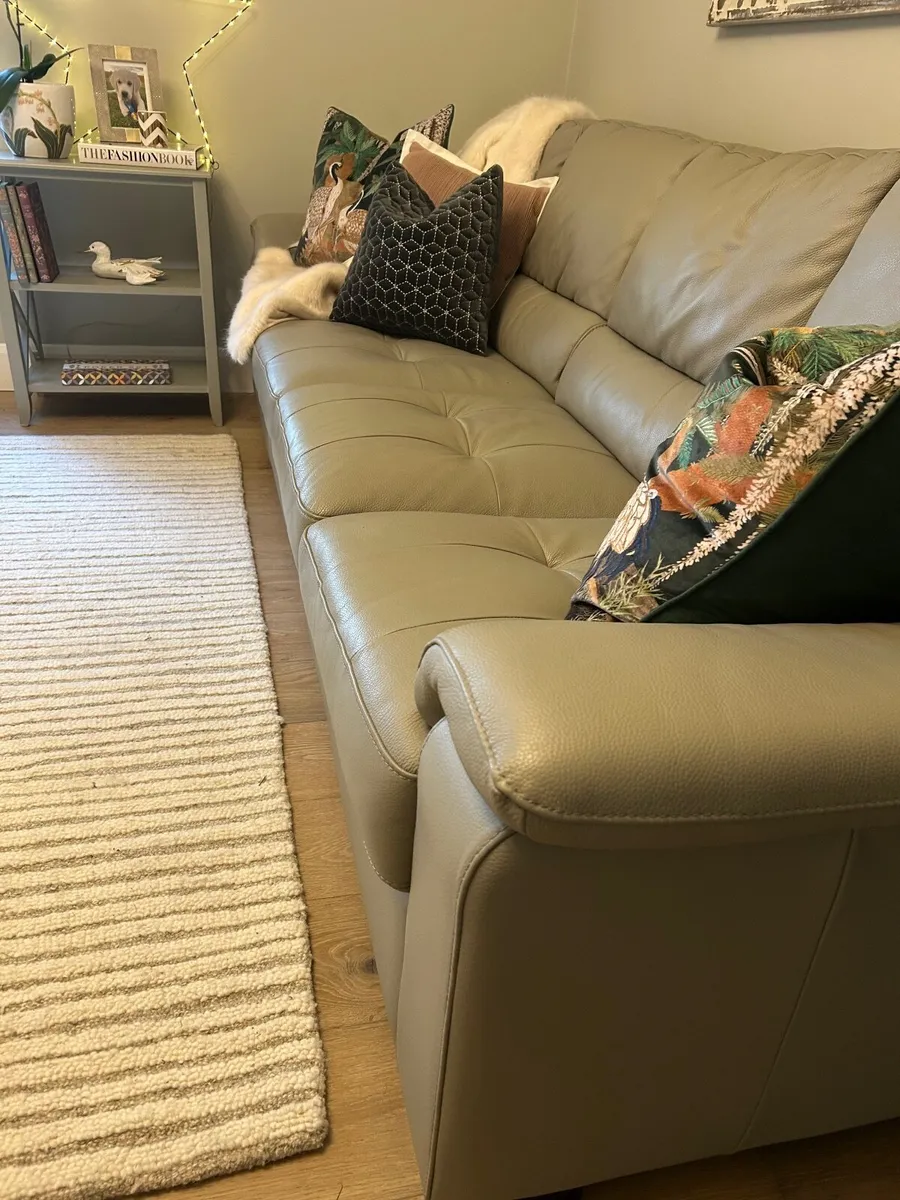 Italian Leather Sofa - Image 2