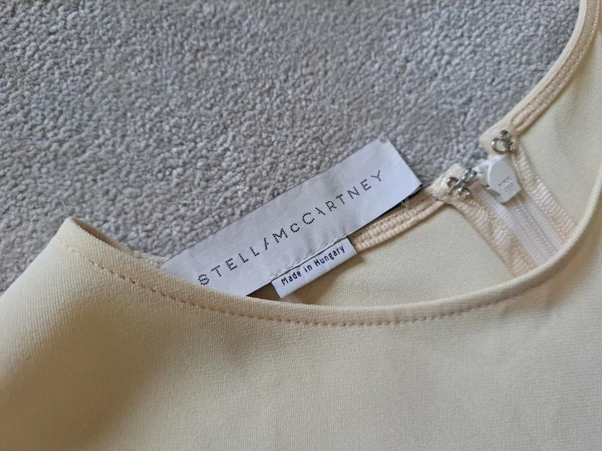Stella Mccartney Cream Ruffle blouse M - Image 3