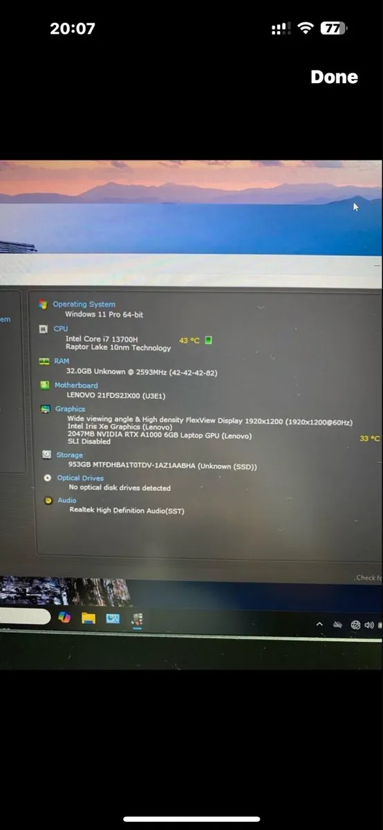 Lenovo workstation i7 32-1 TB win 11 - Image 4