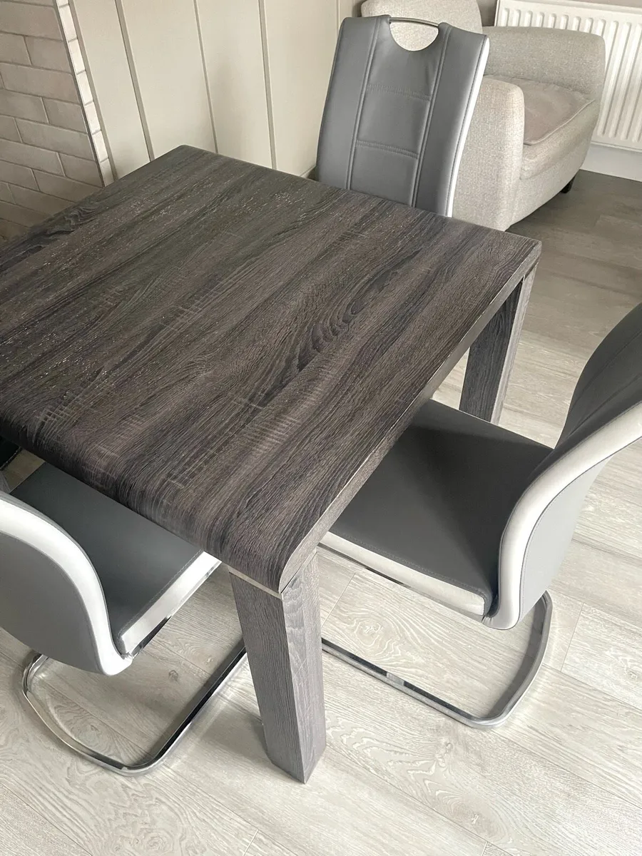 Dining table and four chairs - Image 2