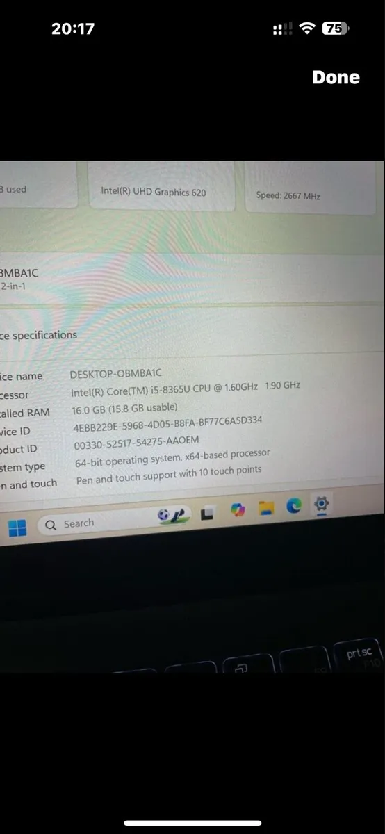 Dell 2n1 i5 pro Touch 16-256 win 11 - Image 4