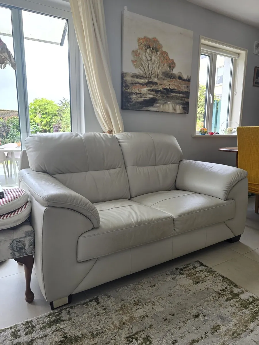 Leather couch (2 seater) - Image 3