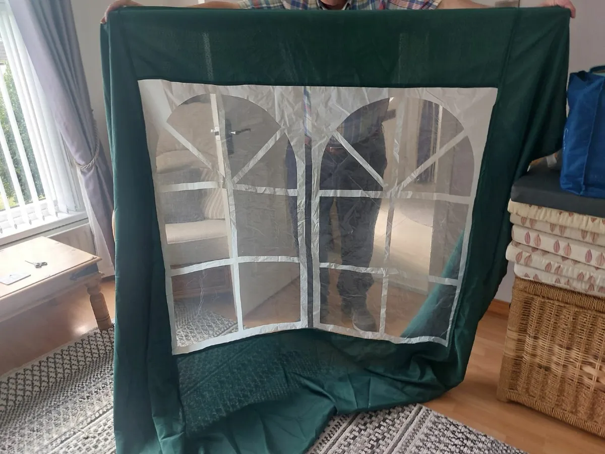 Garden  canopy sides /3 all window ones. - Image 1