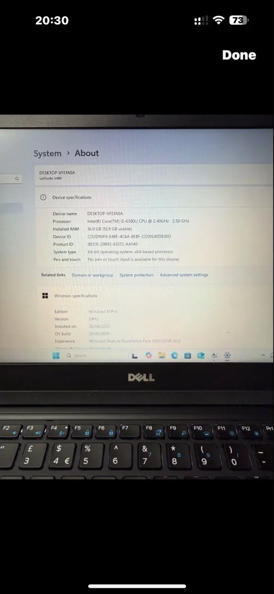 Dell i5 pro 16-512ssd win 11 pro - Image 2