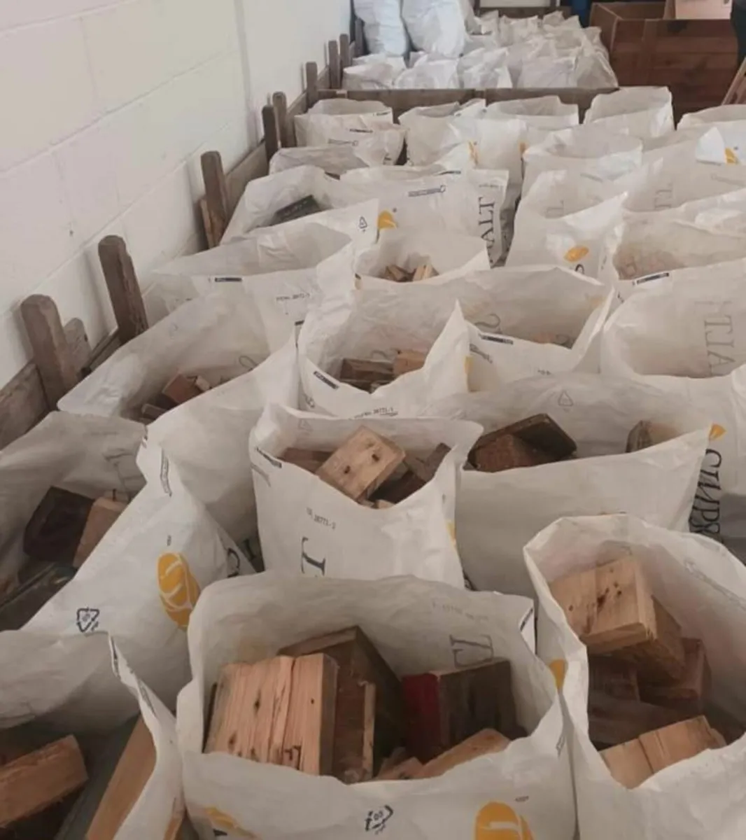 Bags of firewood