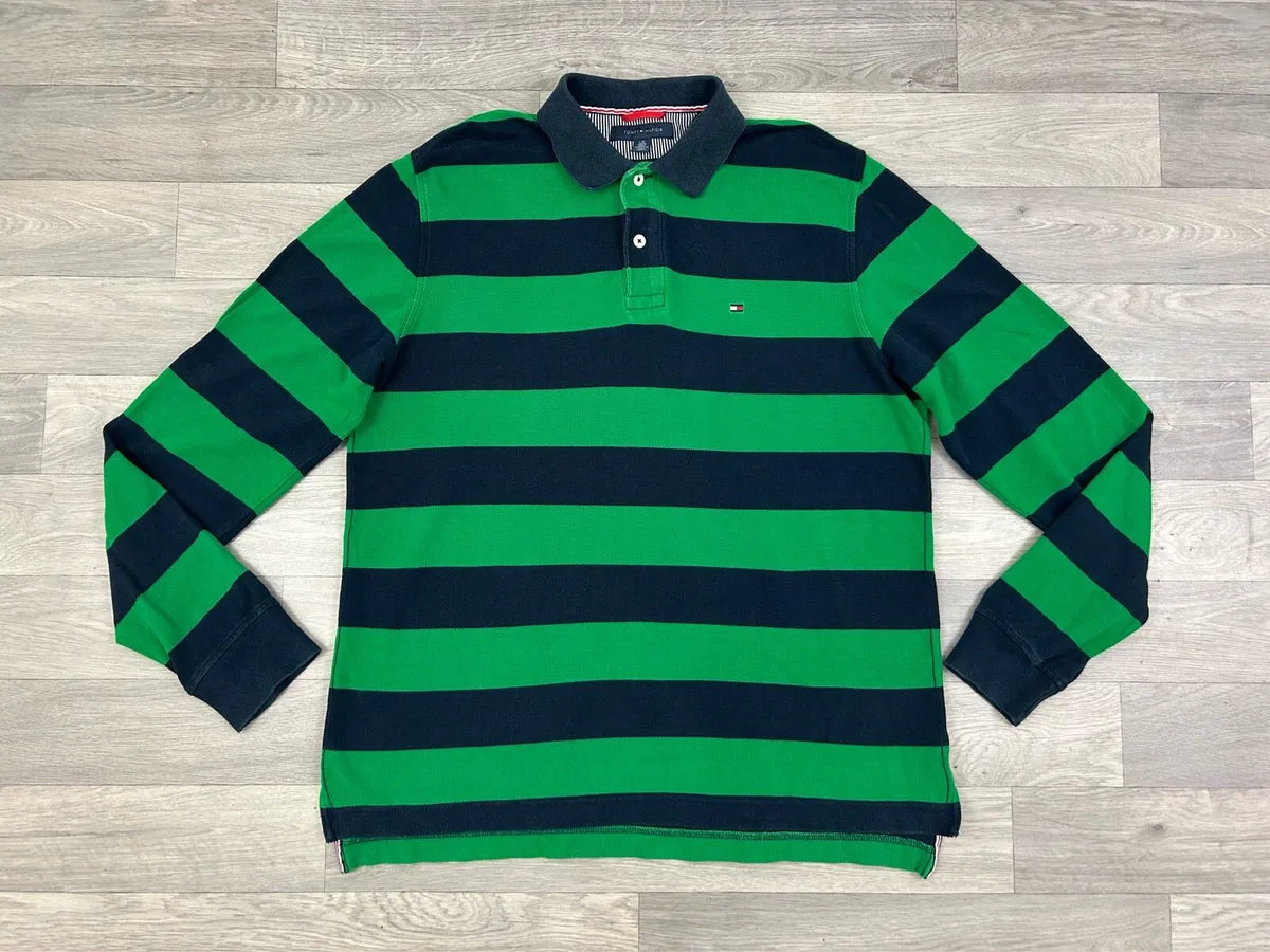 Tommy Hilfiger Long Sleeve Polo Shirt Mens Large - Image 1