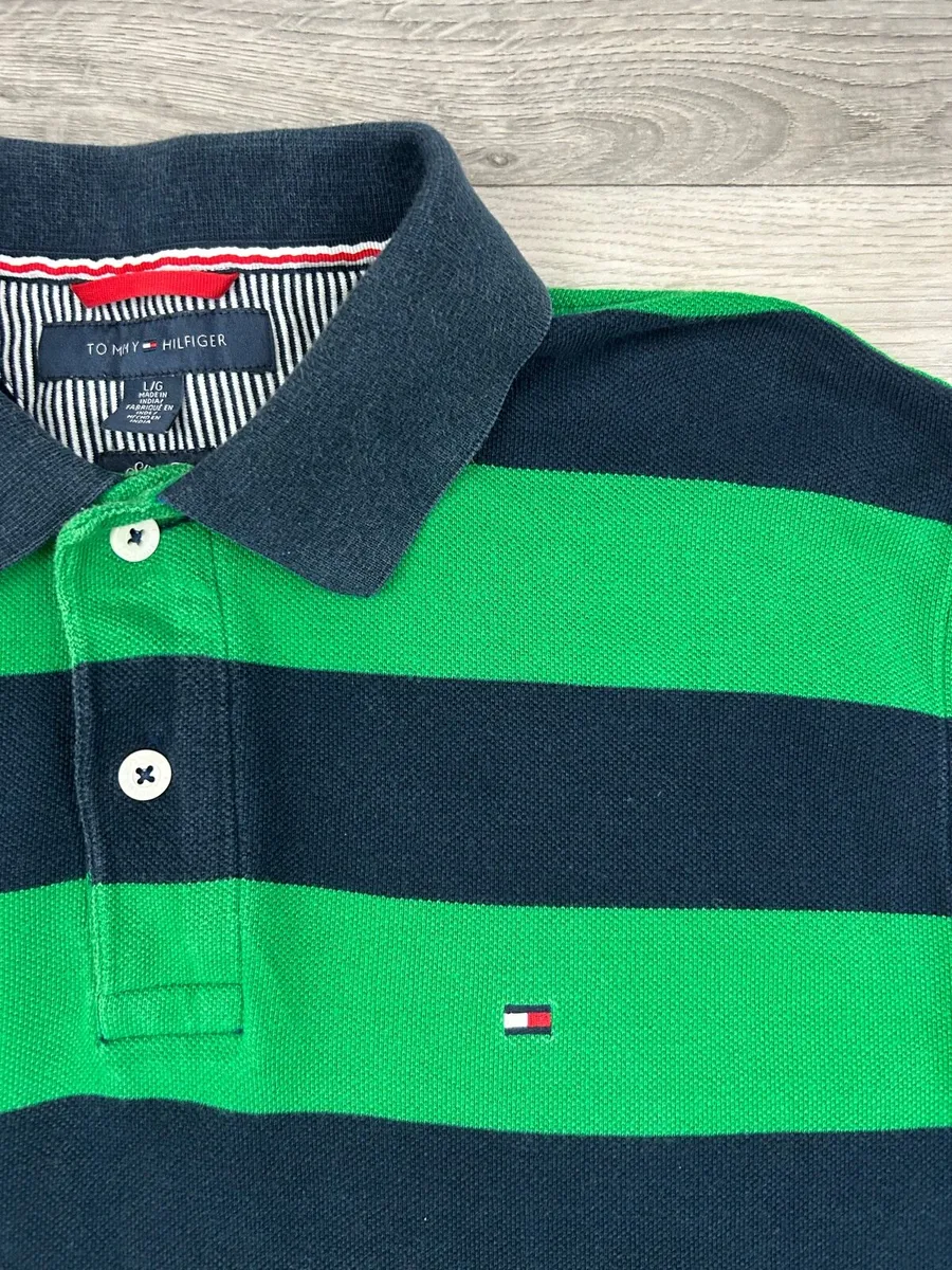 Tommy Hilfiger Long Sleeve Polo Shirt Mens Large - Image 3