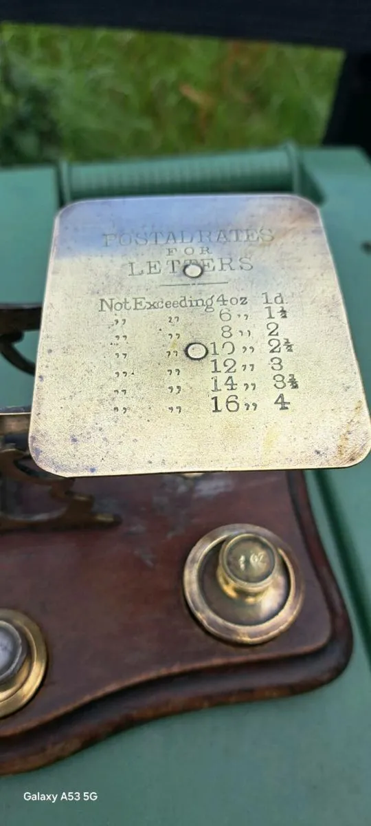 Old post office  brass schales - Image 2