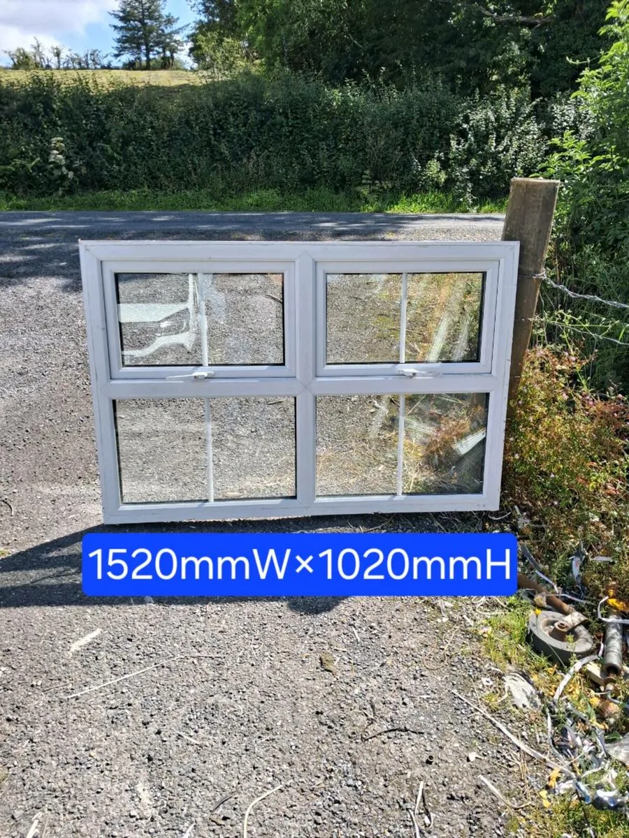 TWO PVC WINDOWS