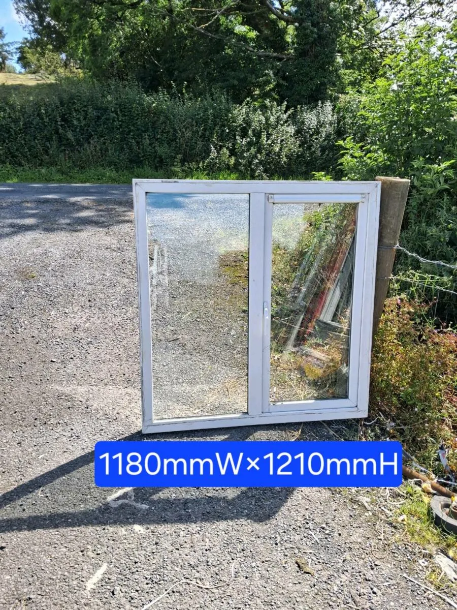 TWO PVC WINDOWS