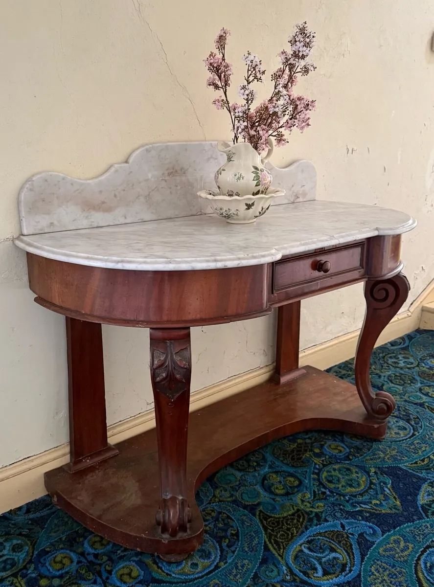 Victorian Marble Top Washstand - Image 4