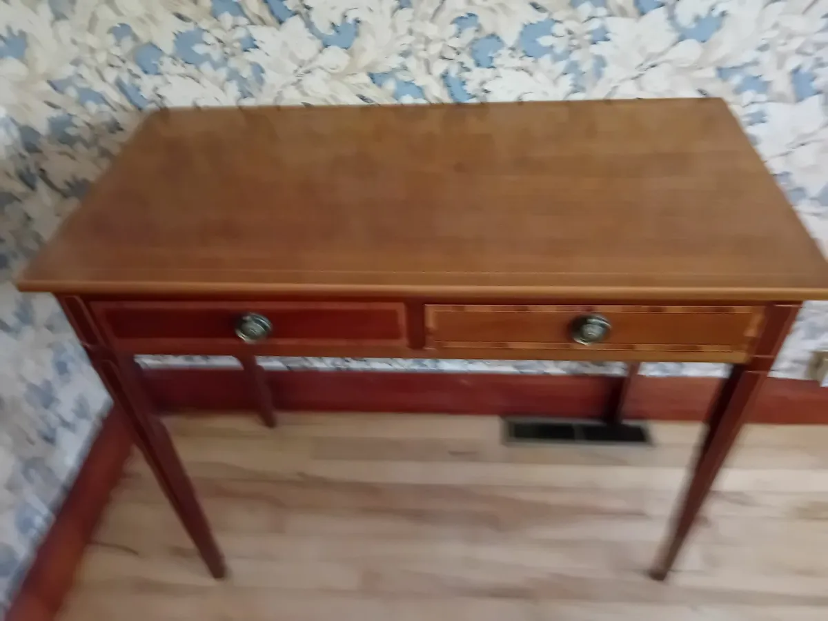 Hall table with drawers  rectangular