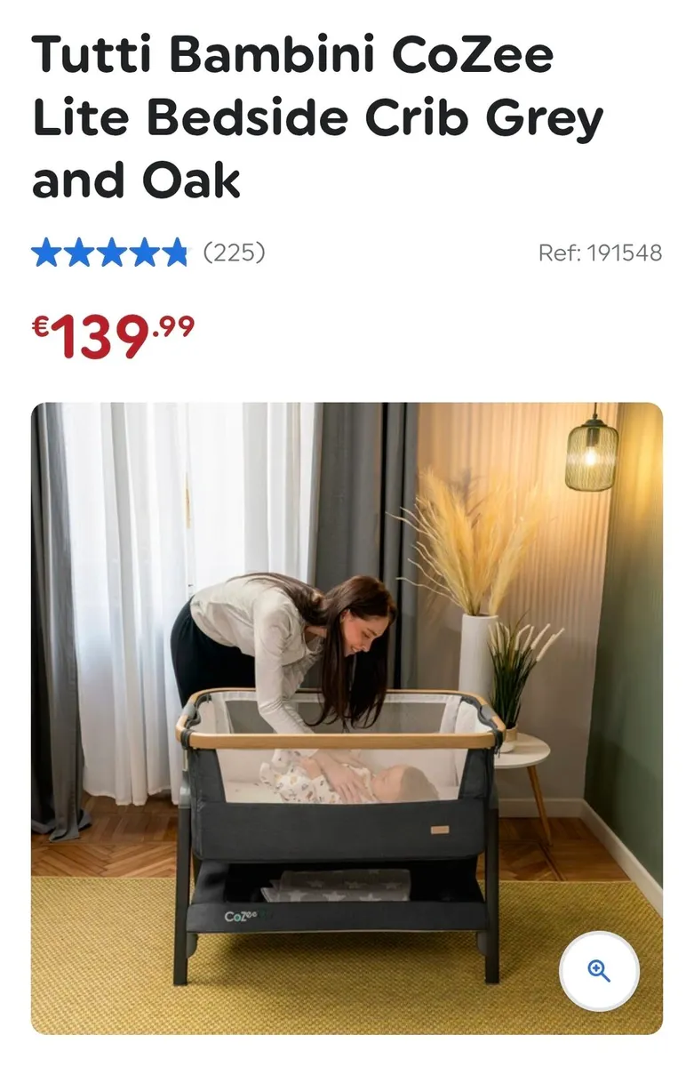 Newborn baby cot and sleep pod - Image 1