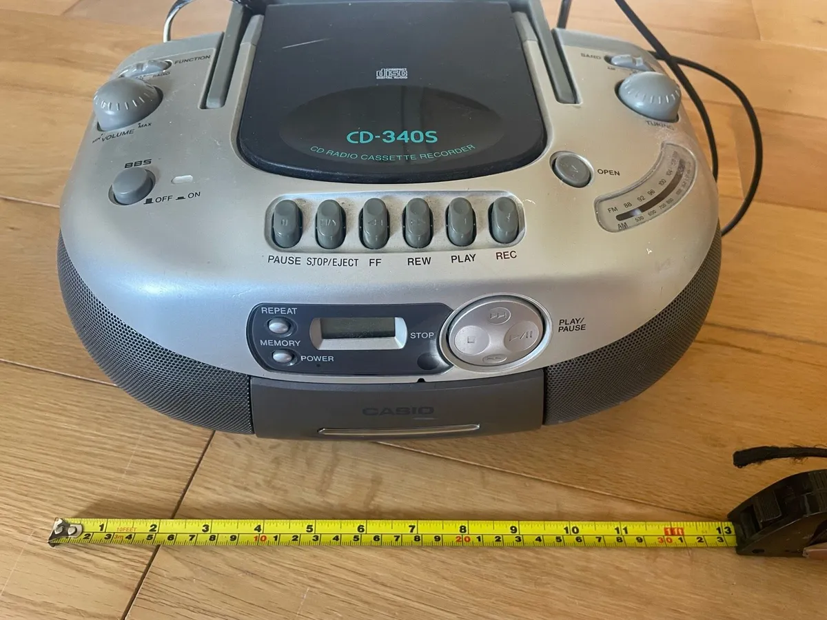 Stereo - Casio CD-340S CD Radio Cassette Recorder - Image 1