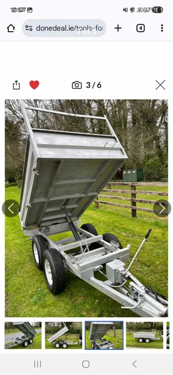 7x4 tipper trailer - Image 1