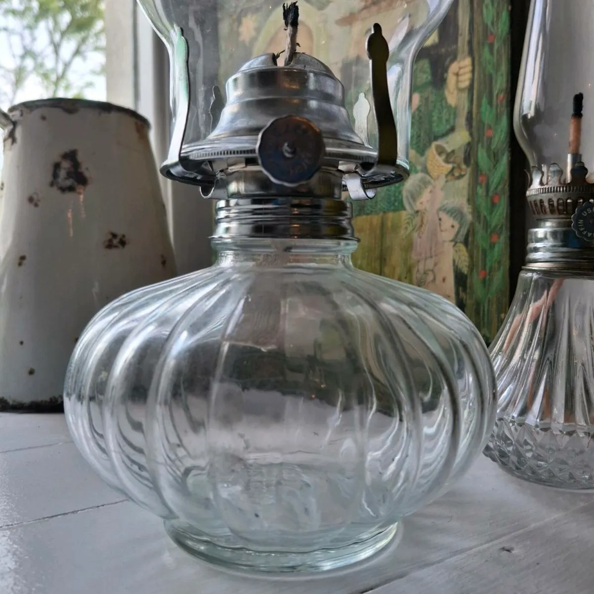 Pair of Lamplight Farms Oil Lamps - Image 3