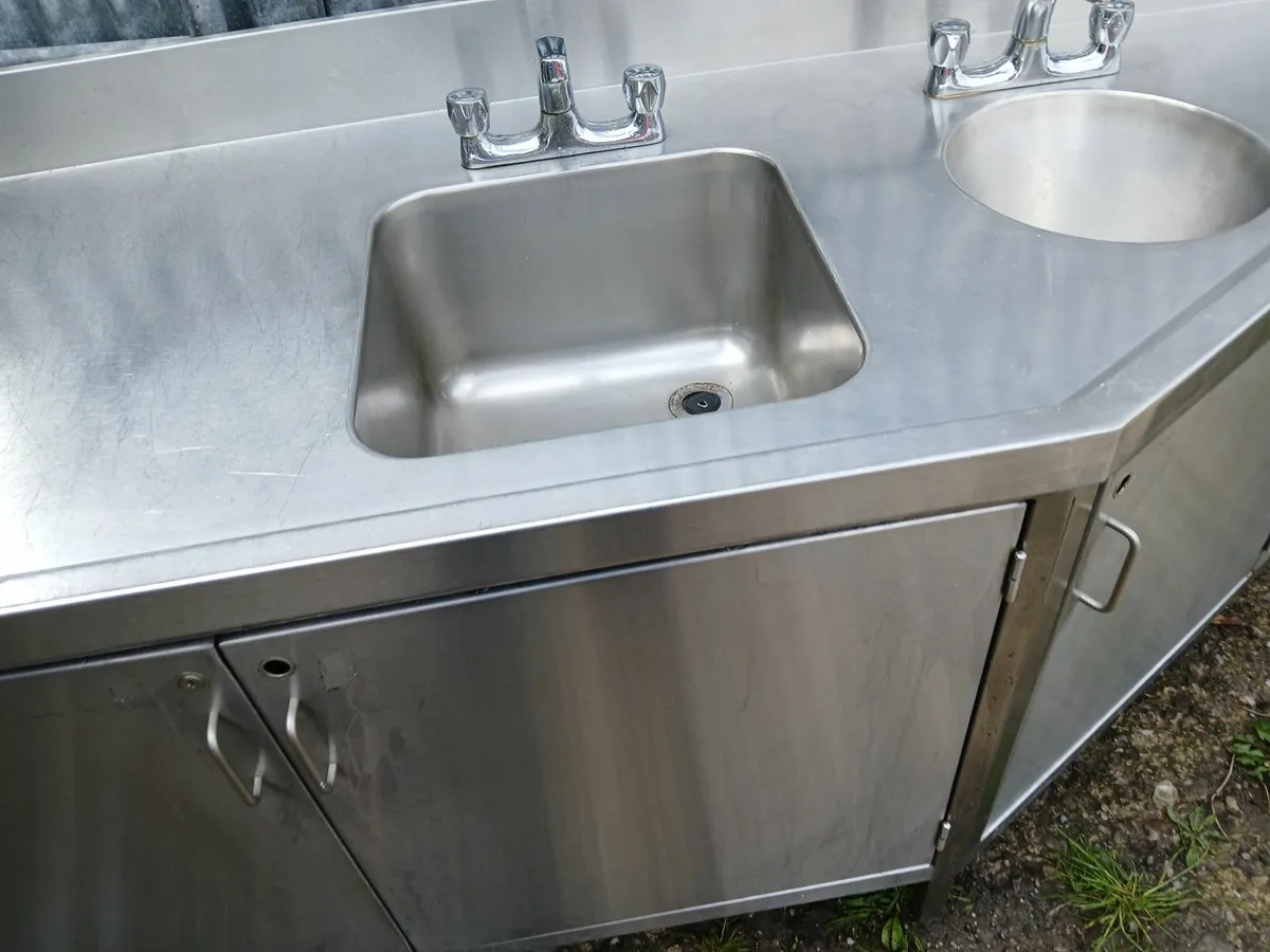 Stainless steel cabbinet sink unit complete delive - Image 3
