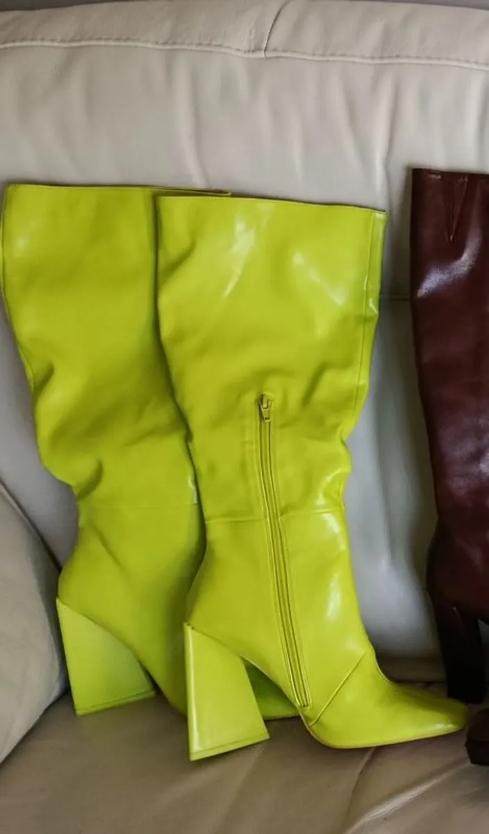 Lime Green Boots