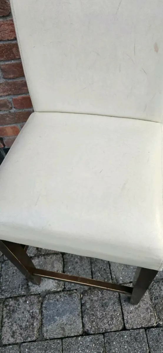 Leather High stool - Image 1