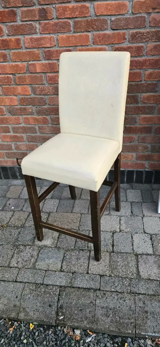 Leather High stool - Image 4
