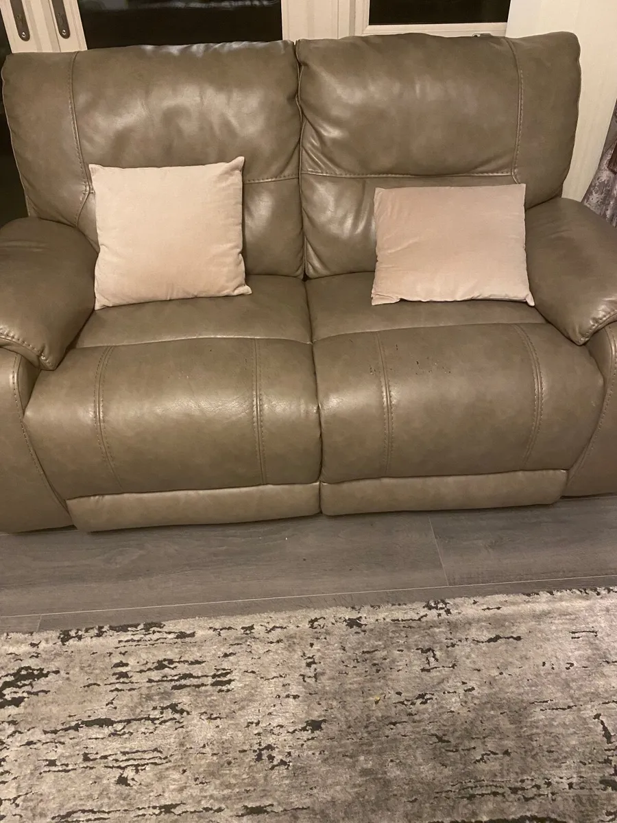 Two Leather Sofas- FREE - Image 3