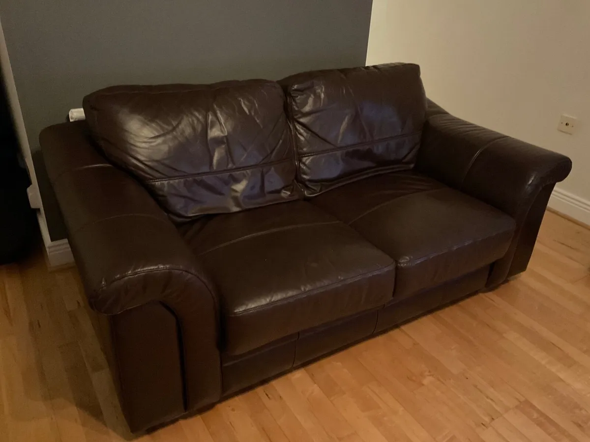 Leather Couches 2 & 3 seater - Image 1