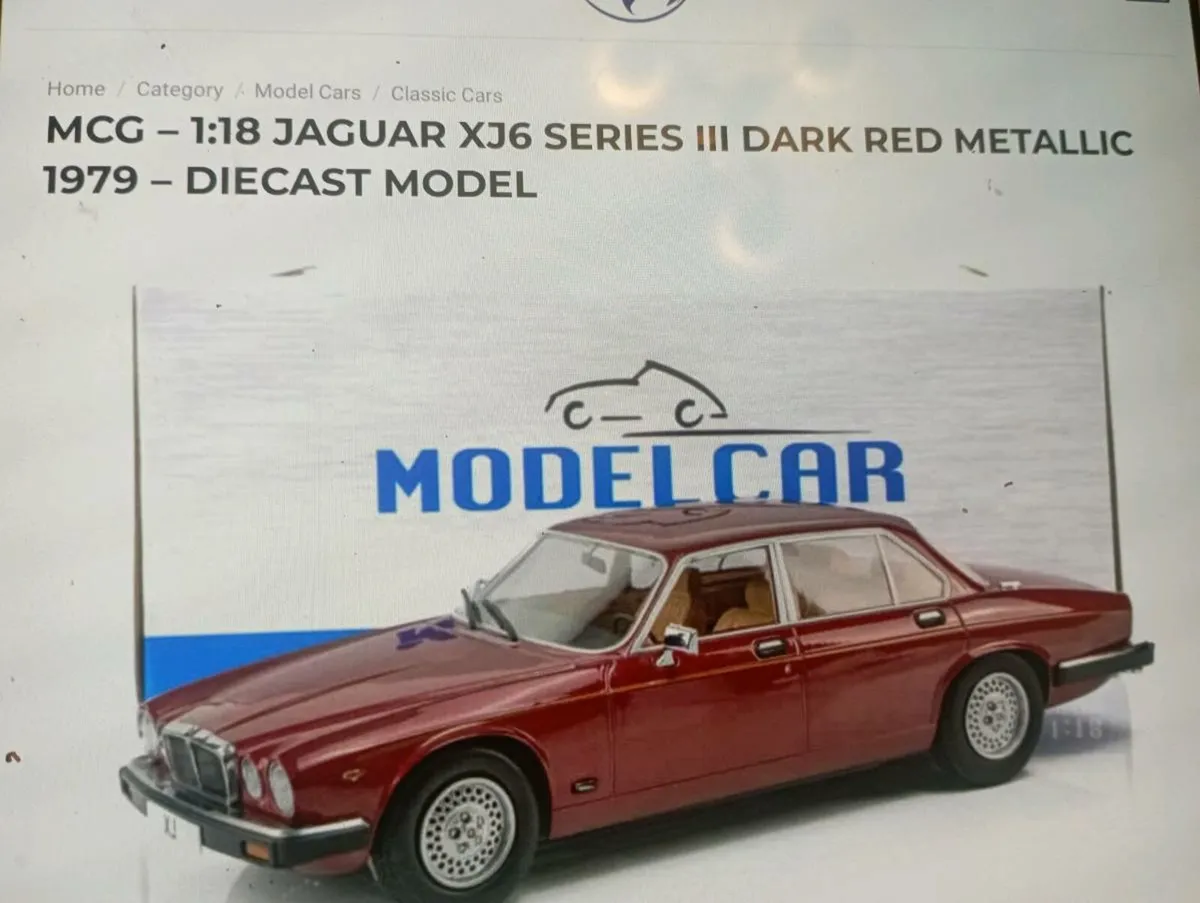 MCG 1-18 JAGUAR XJ SERIES III RED 1979 DIE-CAST - Image 1