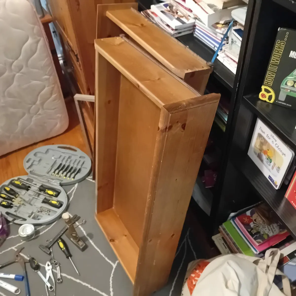Pine wooden bed frame - Image 3
