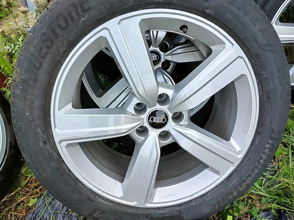 Audi Jeep Alloys 20- inch Original- 4 Bridgestones - Image 3