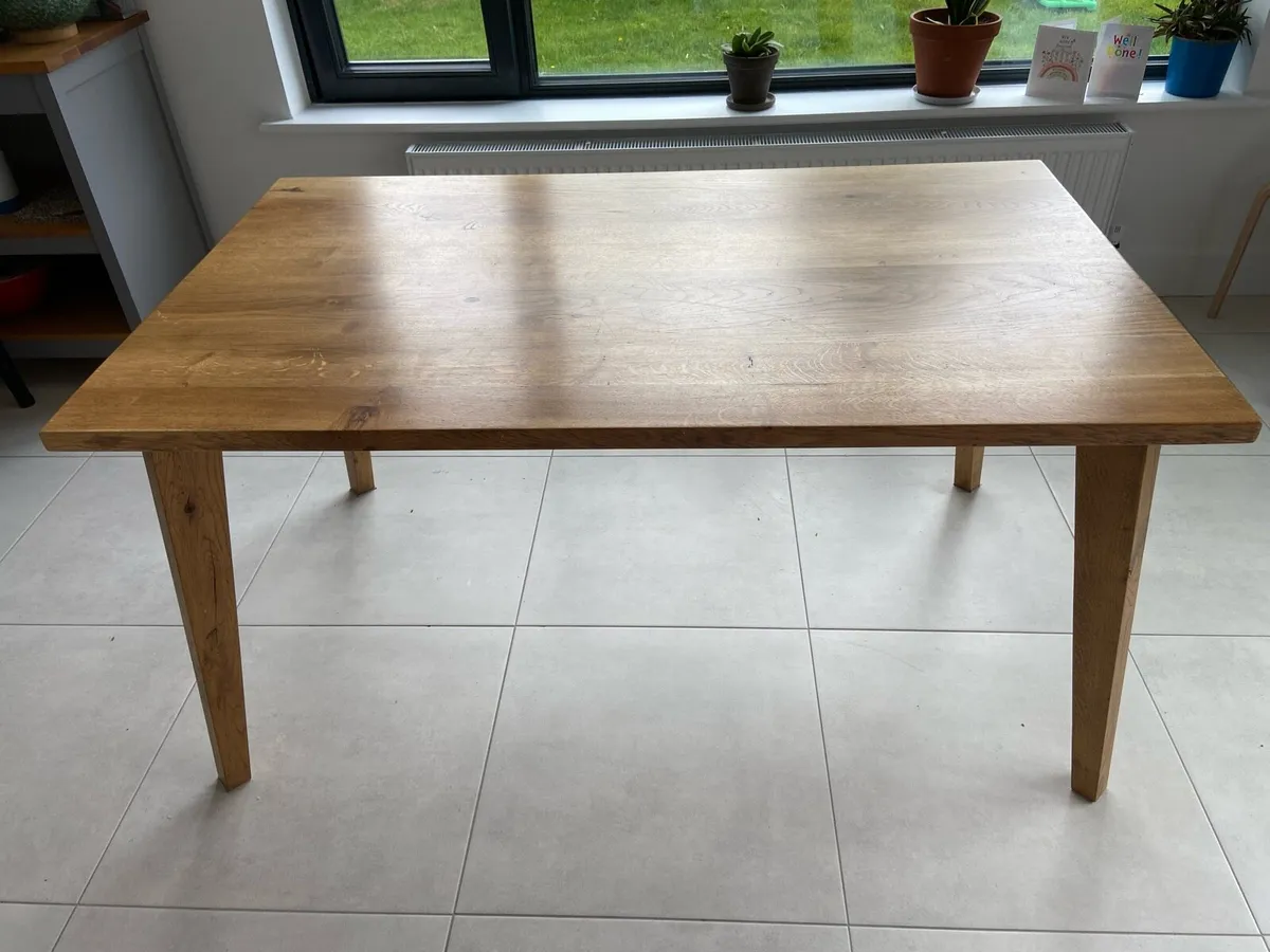 Oak Dining Table - Image 3