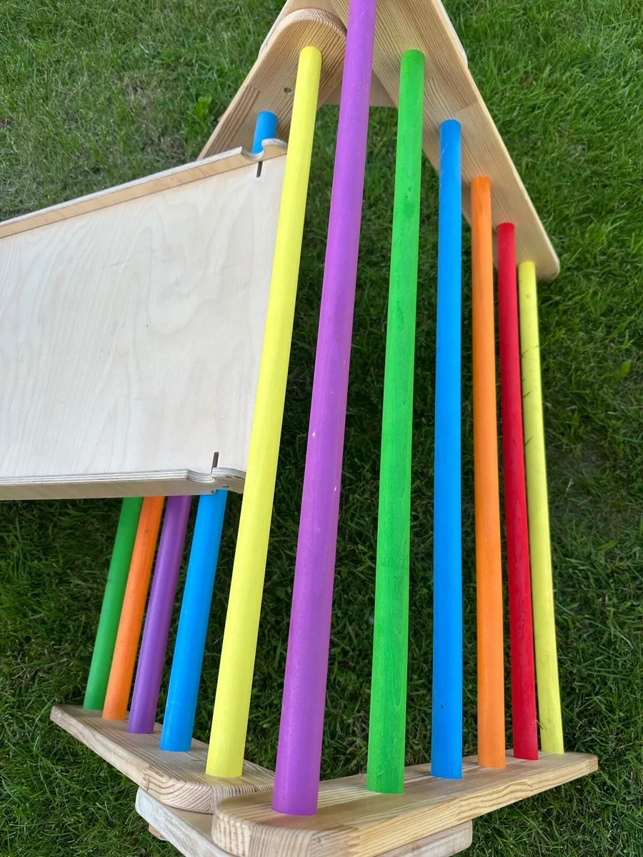 Pikler  style  wooden climbing  triangle - Image 2