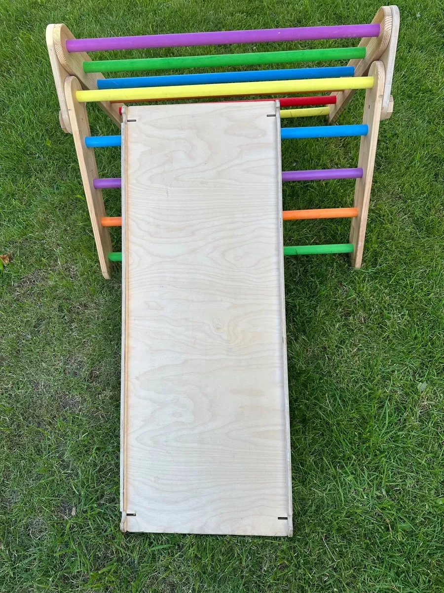Pikler  style  wooden climbing  triangle - Image 4