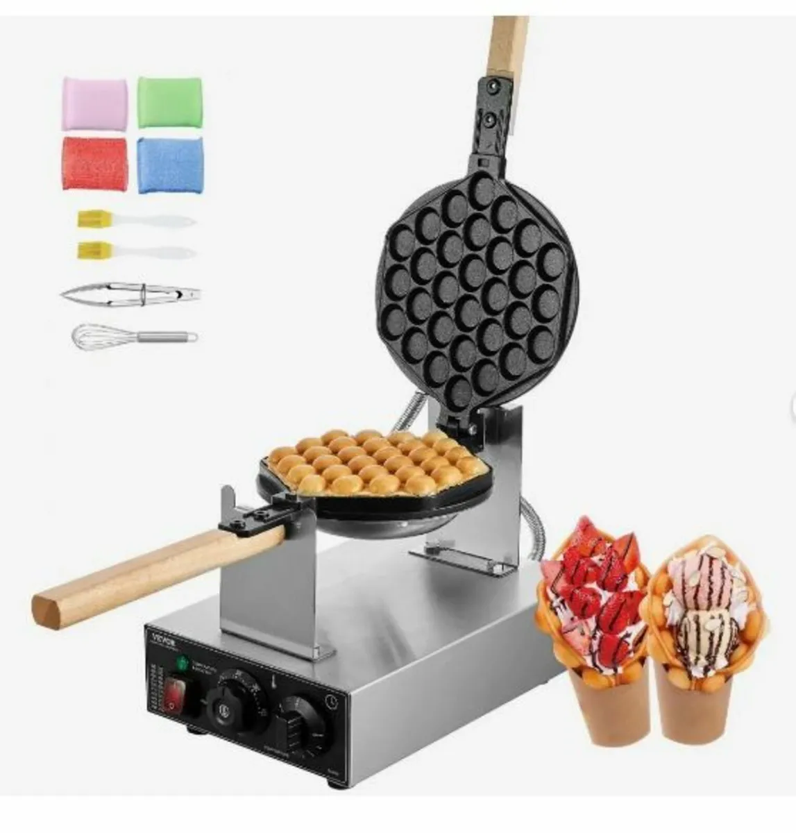 Commercial Bubble Waffle Maker Egg - Image 1
