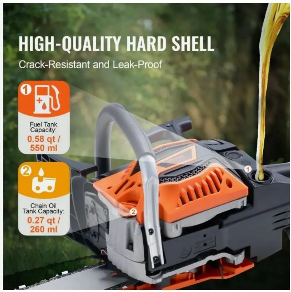 Gasoline Chainsaw Gas Powered Wood - Image 4