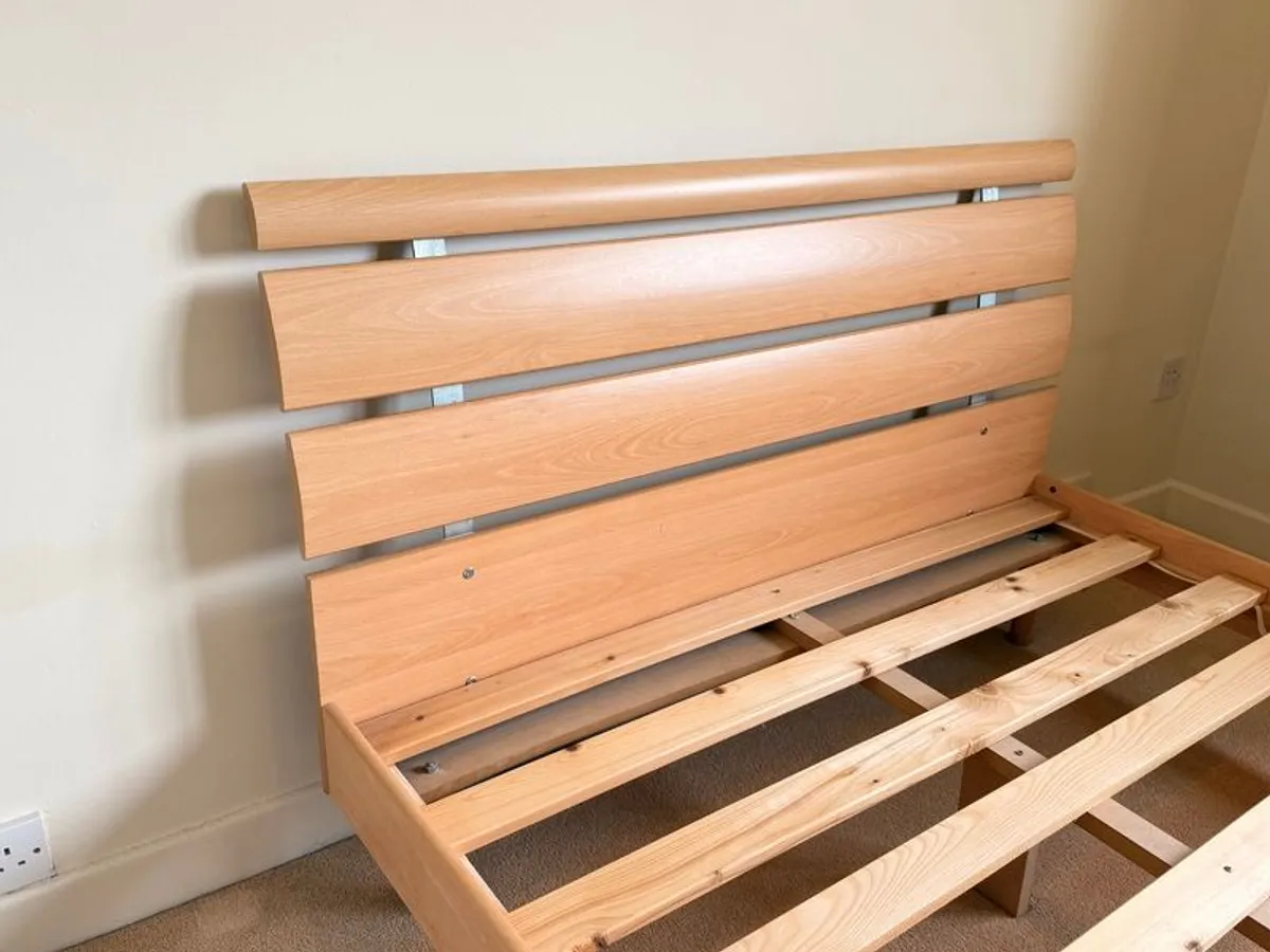 Double Maple effect bed frame - Image 1