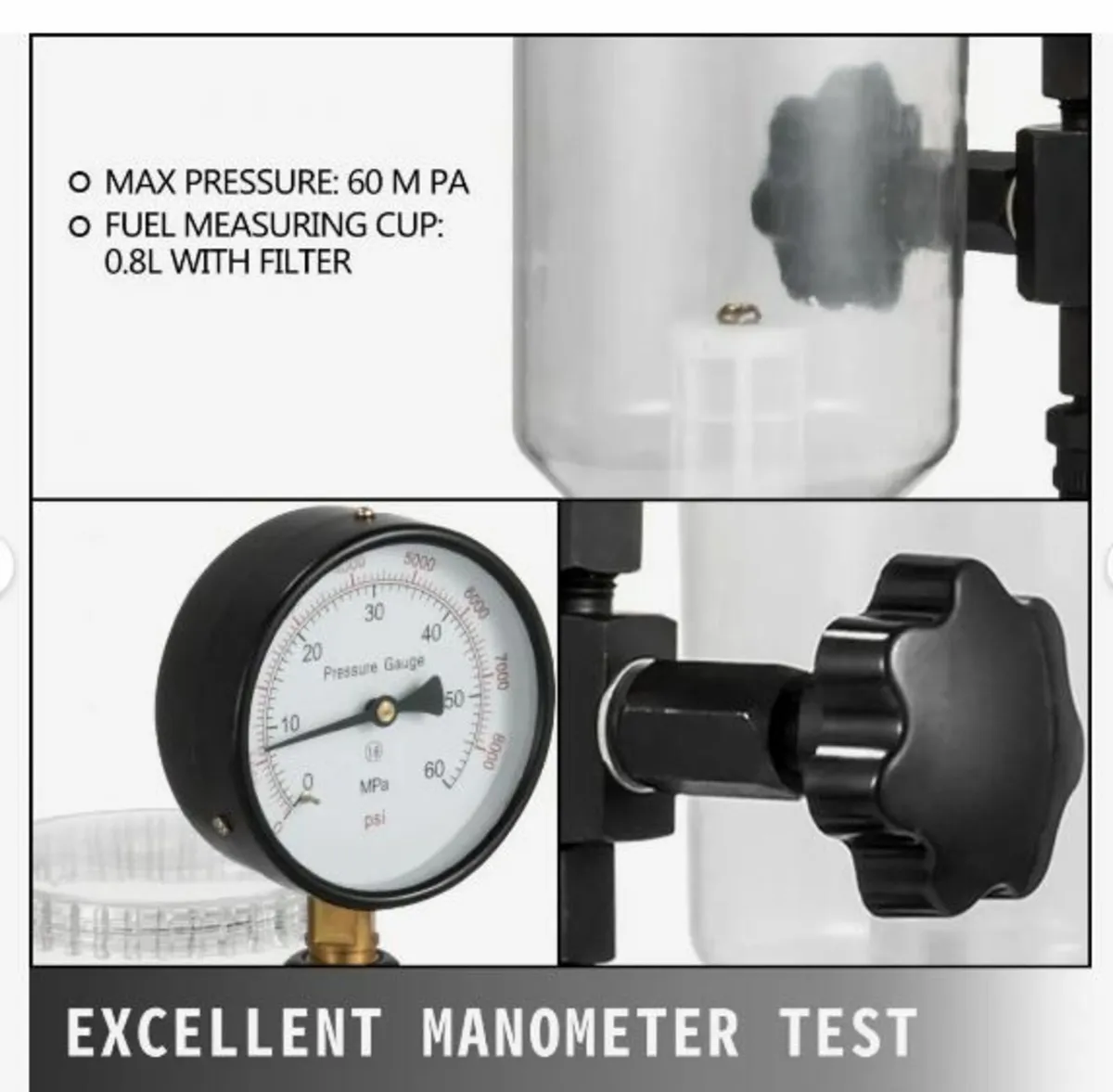 Diesel Injector Nozzle Pressure Tester, Fuel Injec - Image 2