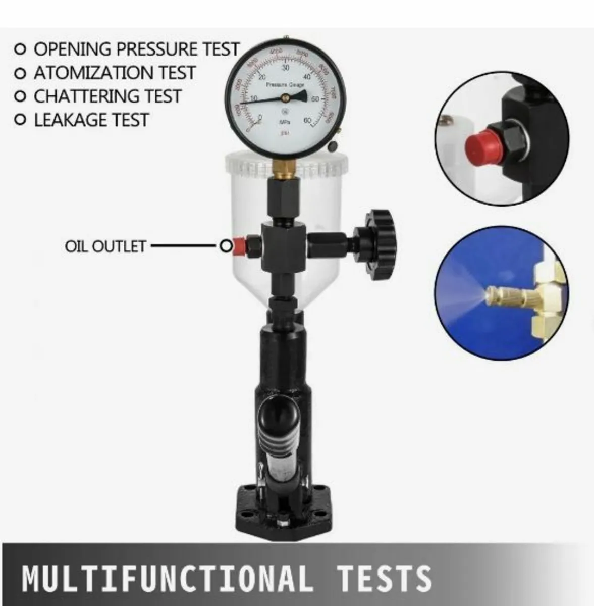 Diesel Injector Nozzle Pressure Tester, Fuel Injec - Image 4