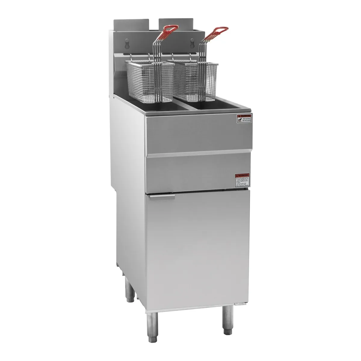 Trojan twin tank gas fryer high output - Image 1