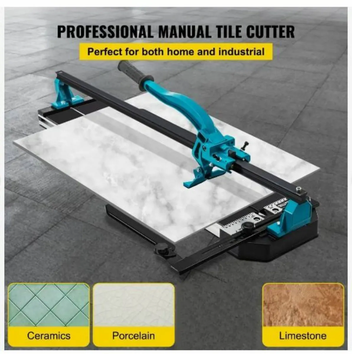 Manual Tile Cutter 1200mm Single Rail Hand Tool - Image 2