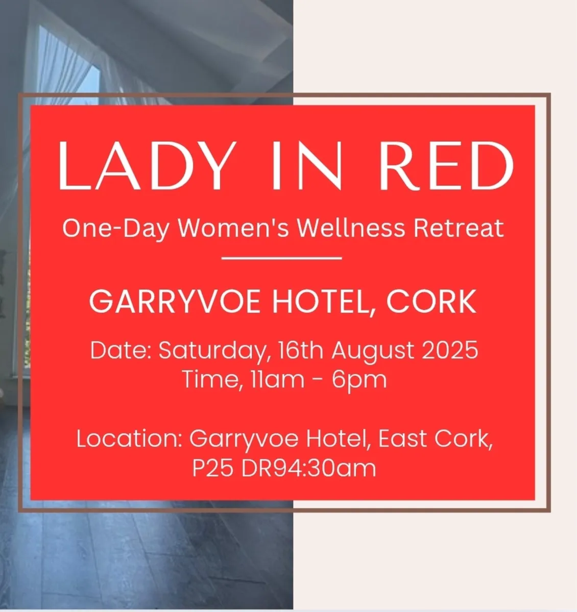 Lady in Red Women's Wellness Retreat - Image 1