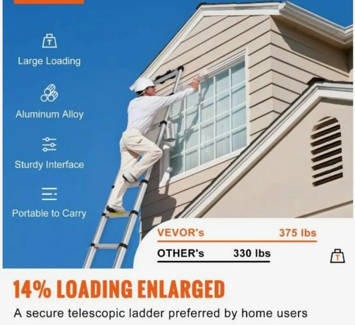 Telescoping Ladder Aluminum - Image 2